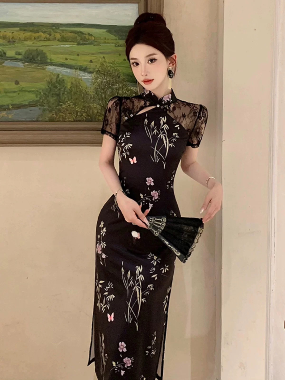 Lagos Angel qipao dress Q232 images